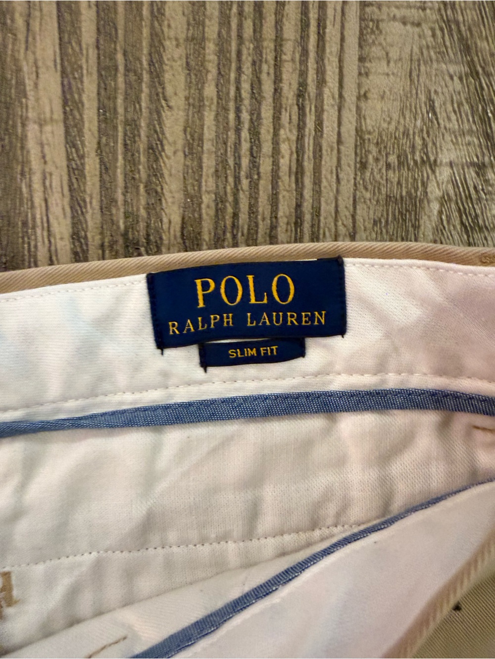Polo Ralph Lauren 36x32 Slim Fit Khaki Skull Crossbones Embroidered Chinos - Picture 4 of 5